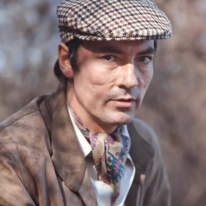 Porträt des Schauspielers Martin Benrath, fotografiert von Ingeborg Bock-Schroeder, aus dem Archiv der Sammlung Bock-Schroeder
