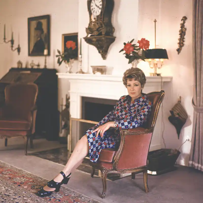 Porträt der Schauspielerin Ruth Leuwerik, fotografiert von Ingeborg Bock-Schroeder, aus dem Archiv der Sammlung Bock-Schroeder